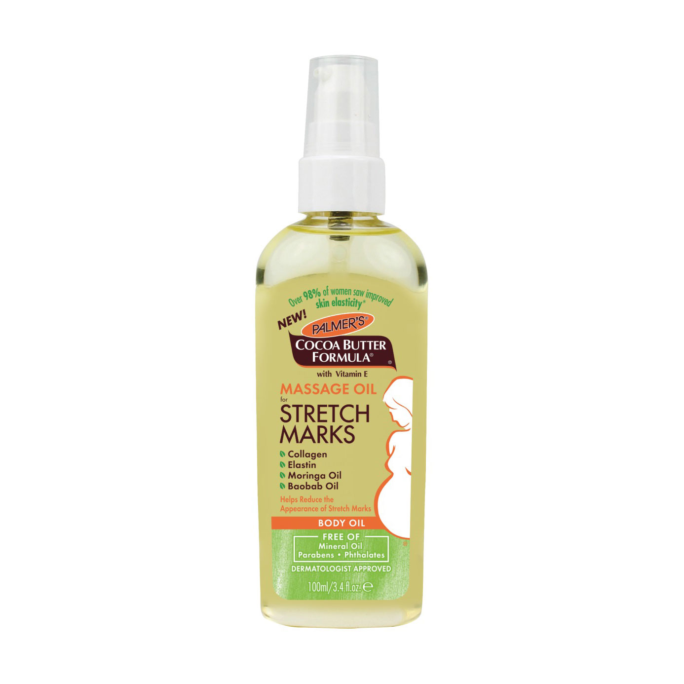 Масажна олія від розтяжок Palmer's Cocoa Butter Formula For Stretch Marks Масло какао, 100 мл